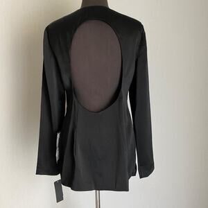 City Studio sz‎ 11 satin back cutout party blazer NWT
